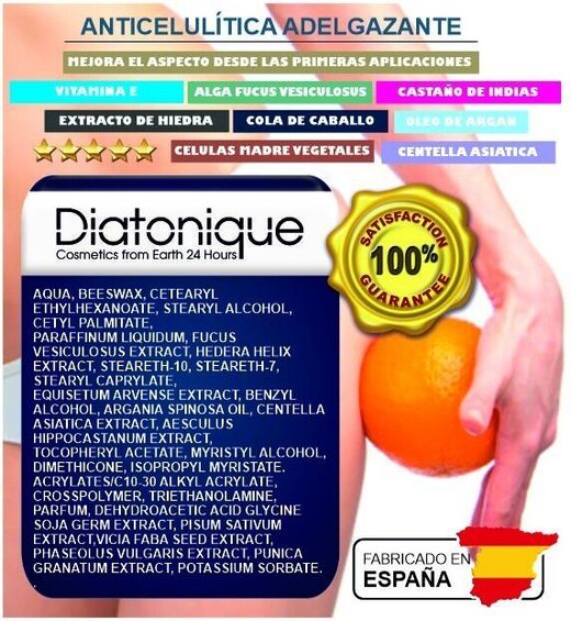 Crema Anticelulítica Profesional Diatonique 500 ml - Reductora
