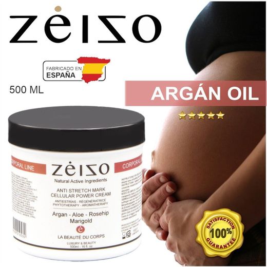 Crema Antiestrías corporal con Células Madre y Argán 500 ml - Zeizo