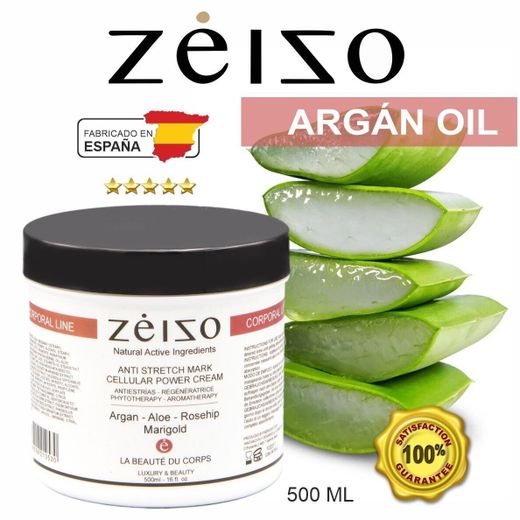 Crema Antiestrías corporal con Células Madre y Argán 500 ml - Zeizo