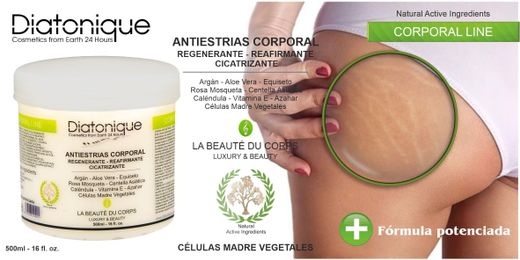 Crema Antiestrías Diatonique Plus Regeneradora con Centella Asiática - 500 ml