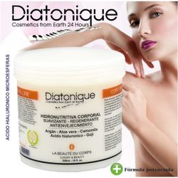 Crema corporal de ácido hialurónico Hidronutritiva y antioxidante Más Plus Diatonique 500 ml