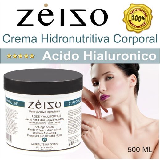 Crema Corporal Hidronutritiva Anti-edad con Ácido Hialurónico 500 ml - Zeizo