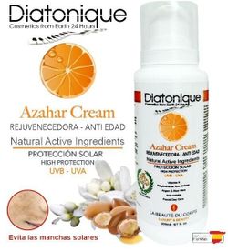 Crema de Azahar rejuvenecedora y antiedad con protección solar Diatonique - 200 ml
