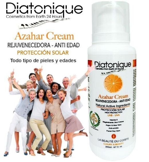 Crema de Azahar rejuvenecedora y antiedad con protección solar Diatonique - 200 ml