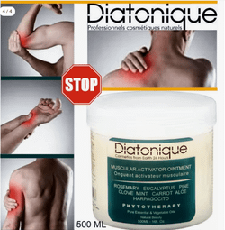 Crema Muscular de calentamiento y entrenamiento 500 ml Diatonique