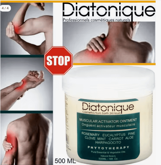 Crema Muscular de calentamiento y entrenamiento 500 ml Diatonique