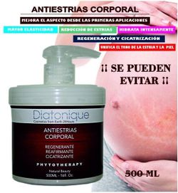 Diatonique Crema Anti-estrías 500 ml con aceites vegetales y células madre