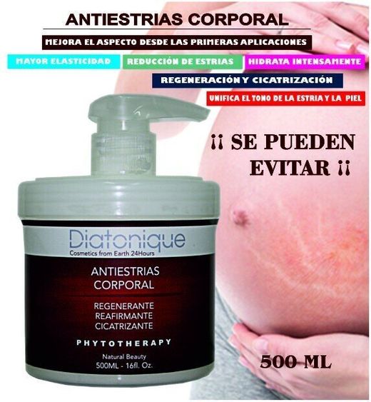 Diatonique Crema Anti-estrías 500 ml con aceites vegetales y células madre