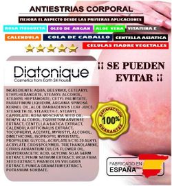 Diatonique Crema Anti-estrías 500 ml con aceites vegetales y células madre