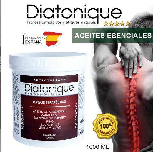 Gel de masaje profesional con Aceites Esenciales 1000 ml Diatonique