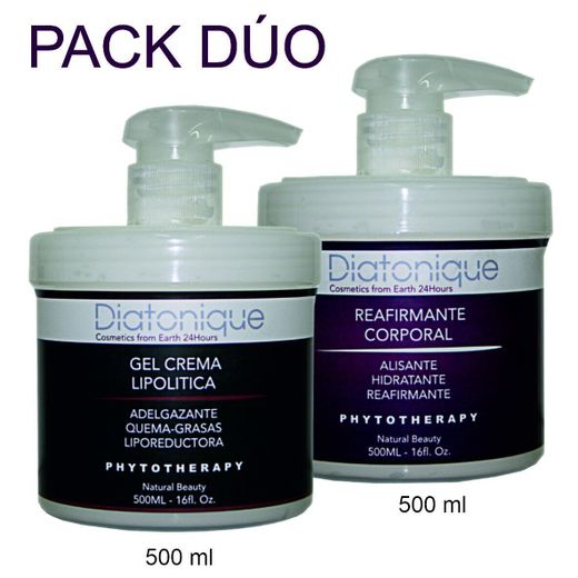 Pack Duo Diatonique: Crema Reafirmante y Gel Reductor Corporal 500 ml + 500 ml