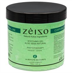 Gel Aloe Vera Verde Zeizo para Hidratación Intensa y Cuidado Natural de la Piel - 500 ml