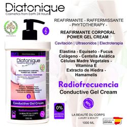 Gel-Crema Corporal Reafirmante Hidratante para Radiofrecuencia y Cavitación Diatonique - 1000 ml