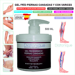 Gel de Efecto Frío Diatonique para Piernas Cansadas y Doloridas, 500 ml