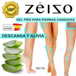 Gel descongestivo con efecto frío para piernas cansadas Zeizo - 500 ml
