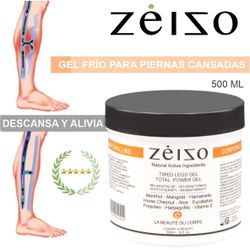 Gel descongestivo con efecto frío para piernas cansadas Zeizo - 500 ml