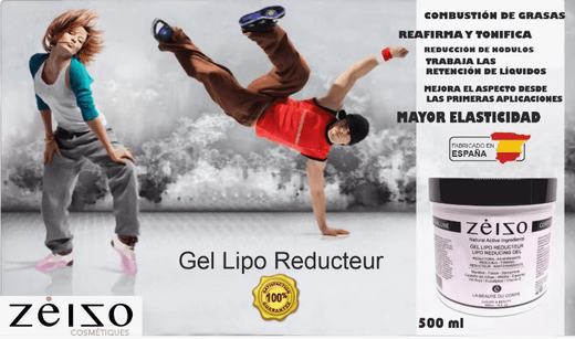 Gel Reductor y Quemagrasas Zeizo 500 ml - Efecto Frío-Calor para Celulitis