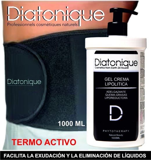 Gel Slim Liporeductor Quema Grasas Diatonique - Vientre Plano - 1000 ml