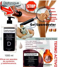 Gel Slim Liporeductor Quema Grasas Diatonique - Vientre Plano - 1000 ml