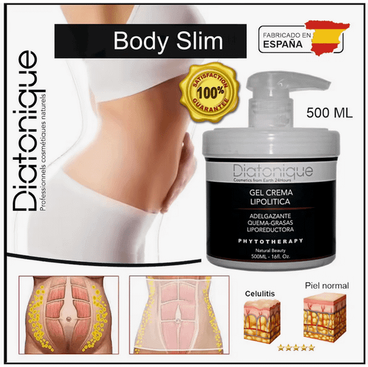 Gel Slim Liporeductor Quema Grasas - Diatonique - Vientre Plano - 500 ml