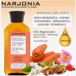Óleo de Baño Intensivo Regenerador de Naranja Narjonia Cosmetics - 200 ml