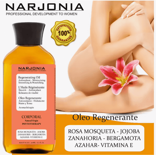 Óleo de Baño Intensivo Regenerador de Naranja Narjonia Cosmetics - 200 ml