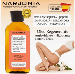 Óleo de Baño Intensivo Regenerador de Naranja Narjonia Cosmetics - 200 ml