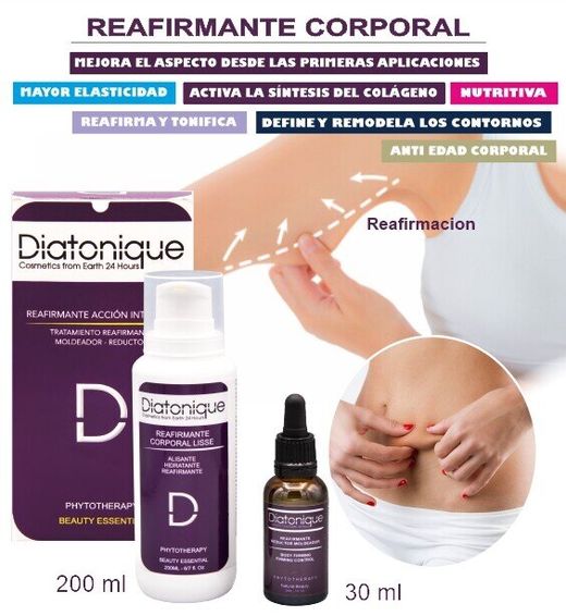 Tratamiento de Shock 21 días: Reafirmante Intensivo Corporal Crema y Serum de Día de Diatonique