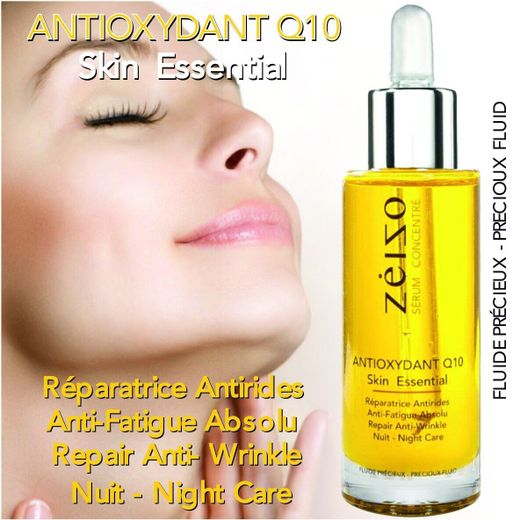 Serum antioxidante Zeizo con Coenzima Q10, ácido hialurónico y vitamina E - 30 ml