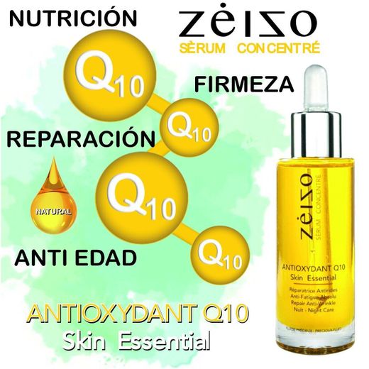 Serum antioxidante Zeizo con Coenzima Q10, ácido hialurónico y vitamina E - 30 ml