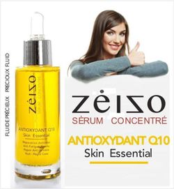 Serum antioxidante Zeizo con Coenzima Q10, ácido hialurónico y vitamina E - 30 ml
