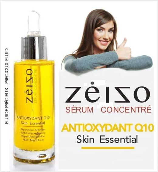 Serum antioxidante Zeizo con Coenzima Q10, ácido hialurónico y vitamina E - 30 ml