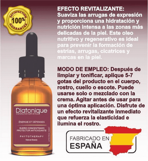 Serum Concentrado Reparador Nutritivo Anti Edad 100% Natural Diatonique - 15 ml