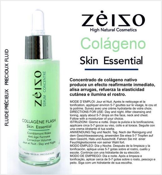 Serum de Colágeno Zeizo con Elastina y Aceite de Jojoba - 30 ml