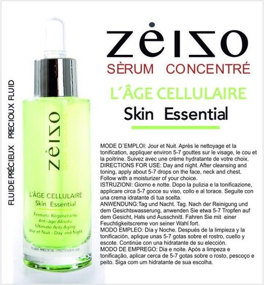 Serum rejuvenecedor gotas de células madre de la granada Zeizo - 30 ml