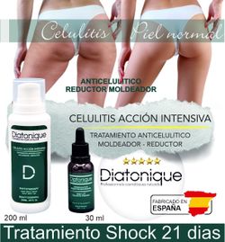 Tratamiento Anticelulítico Intensivo de Shock 21 días - Crema (200 ml) y Serum Concentrado (30 ml)